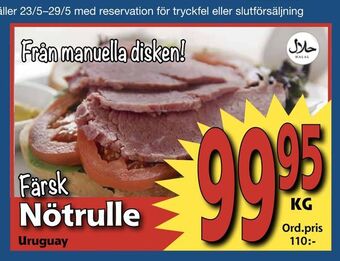 Supergrossen Nötrulle erbjuda