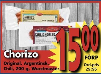 Supergrossen Chorizo erbjuda