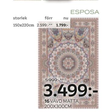 XXXLutz Vävd matta, Tabriz Gonbad" erbjuda