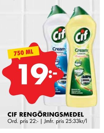 ÖoB Cif rengöringsmedel erbjuda