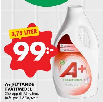 ÖoB A+ flytande tvättmedel erbjuda