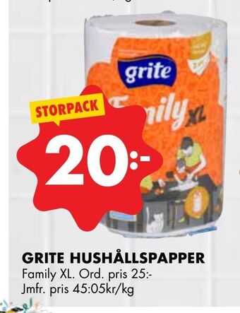ÖoB Grite hushållspapper erbjuda