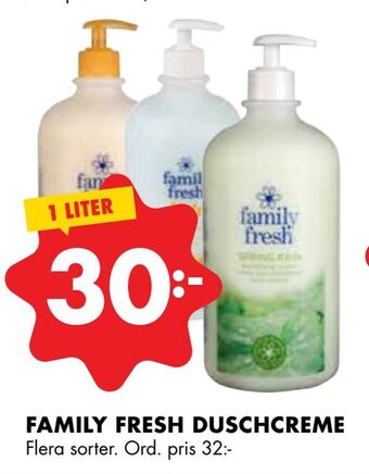 ÖoB Family fresh duschcreme erbjuda