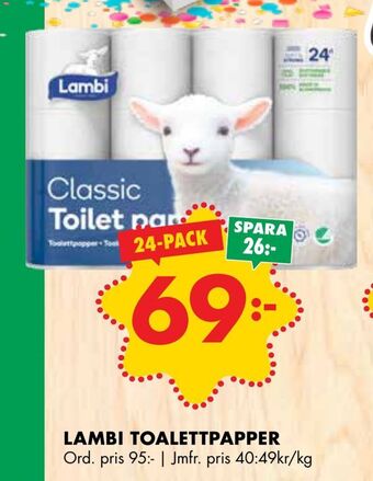 ÖoB Lambi toalettpapper erbjuda