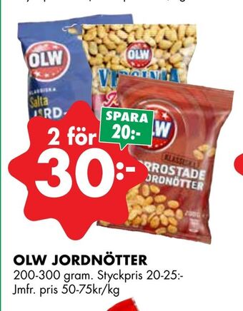 ÖoB Olw jordnötter erbjuda