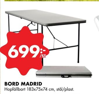 ÖoB Bord madrid erbjuda