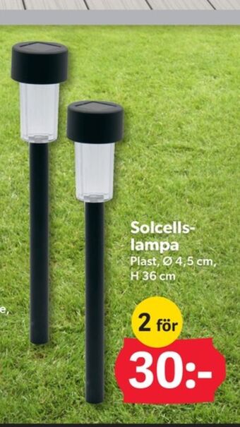 Havsö solcellslampor