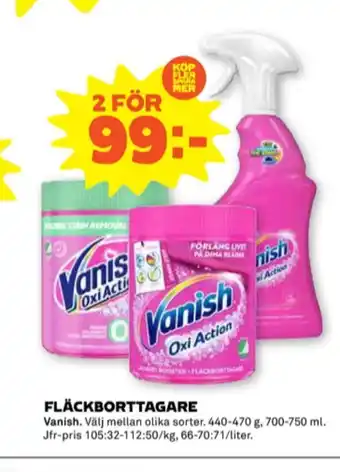 Vanish oxi action fläckborttagning
