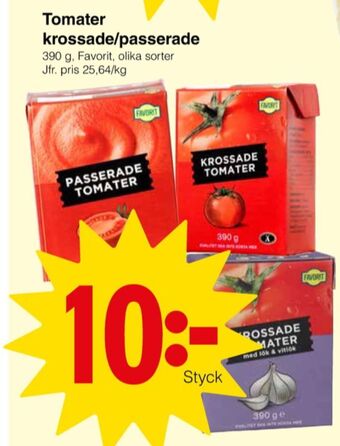 Matöppet Favorit tomater erbjuda