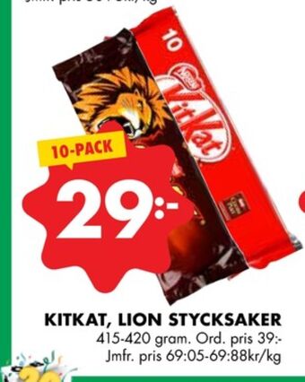 ÖoB Kit kat chokladbar erbjuda