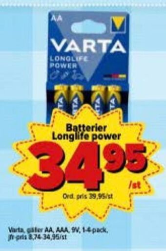 Östenssons Varta batterier erbjuda