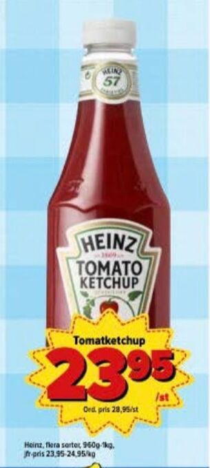 Östenssons Heinz ketchup erbjuda