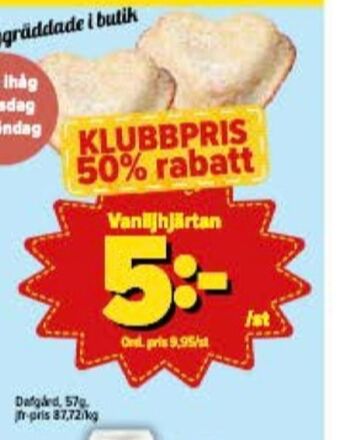 Östenssons Dafgårds butiksbakat kaffebröd erbjuda
