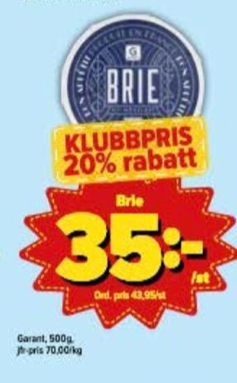 Östenssons Garant brie erbjuda
