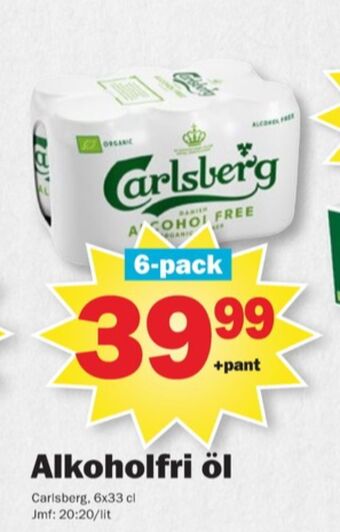 Pekås Carlsberg öl erbjuda