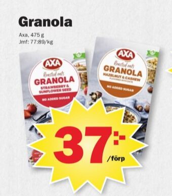 Pekås Axa granola erbjuda