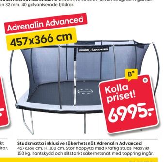 Rusta Adrenalin studsmatta/trampolin erbjuda