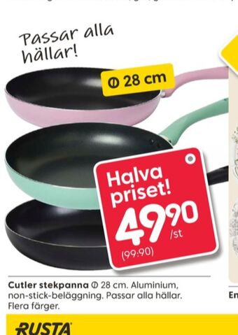 Rusta Cutler stekpanna erbjuda