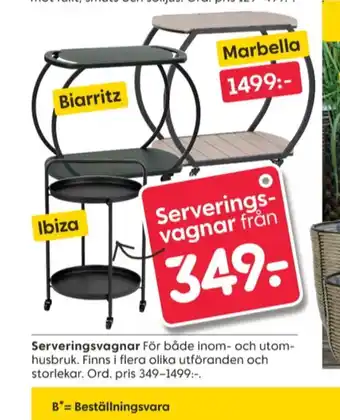 Rusta Dynor rullbord erbjuda