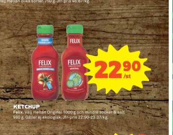 Stora Coop Felix ketchup erbjuda