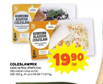 Stora Coop Chefs cut grönsaker erbjuda