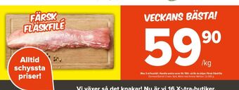Coop Extra Danish crown fläskfilé erbjuda