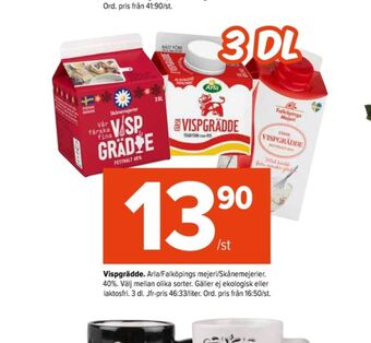 Coop Extra Arla vispgrädde erbjuda