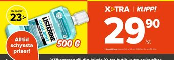 Coop Extra Listerine munskölj erbjuda