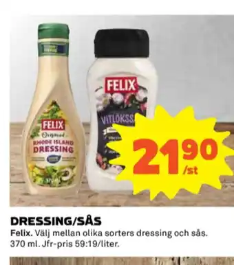 Coop Felix dressing erbjuda