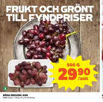 Coop Hälsans kök vindruvor erbjuda