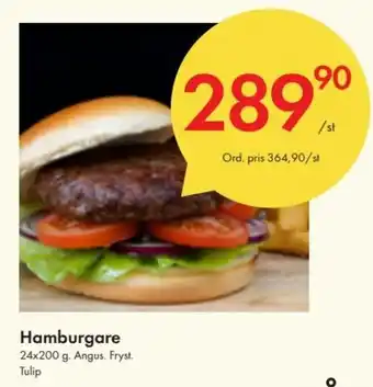 Snabbgross Tulip Hamburgare 24x200 g erbjuda