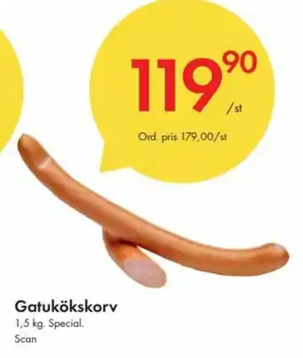 Snabbgross Scan Gatukökskorv 1,5 kg erbjuda