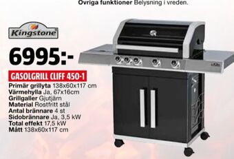 Bauhaus Kingstone gasolgrill erbjuda