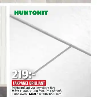 Bauhaus Huntonit takpanel erbjuda