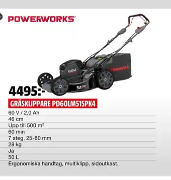 Powerworks gräsklippare