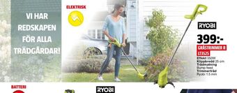 Bauhaus Ryobi grästrimmer erbjuda