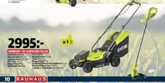 Bauhaus Ryobi gräsklippare & trimmer erbjuda