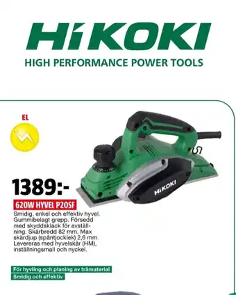 Hikoki hyvelmaskin
