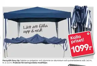 Rusta Livarno partytält erbjuda