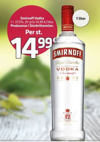 Fleggaard Smirnoff vodka erbjuda