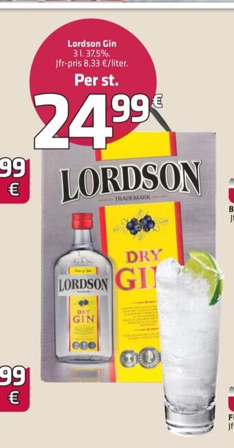 Fleggaard Lordson gin erbjuda