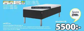 Dreamzone Gold B10 Resårbotten Hr Grå-40 90x200 cm