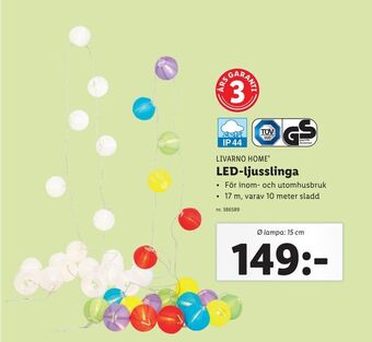 Lidl LED-ljusslinga erbjuda