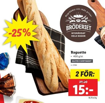 Lidl Baguette erbjuda