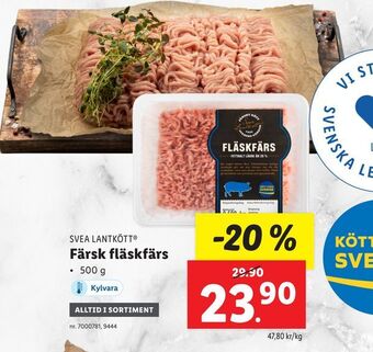 Lidl Färsk fläskfärs erbjuda