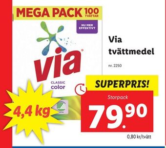 Lidl Via tvättmedel erbjuda