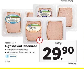 Lidl Ugnsbakad leberkäse erbjuda