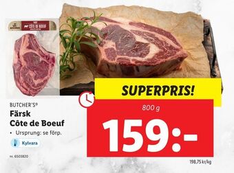 Lidl Färsk Côte de Boeuf erbjuda
