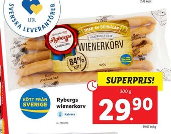 Lidl Rybergs wienerkorv erbjuda