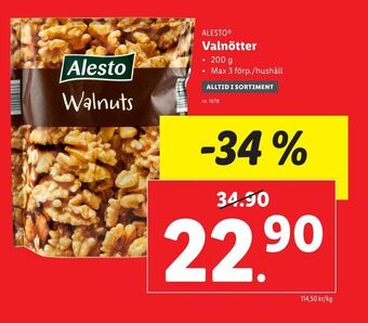 Lidl Valnötter erbjuda
